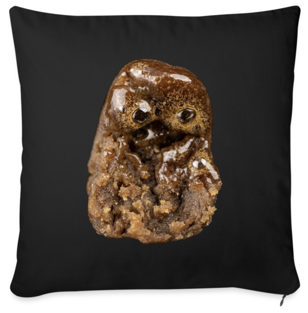 coussin noir avec imprimé ghost hash